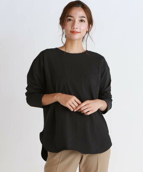 セール 大きいサイズ ツイステッドドライベアシンプルロングtシャツ カットソー La F 大きいサイズ ラ エフ おおきいサイズ ファッション通販 タカシマヤファッションスクエア