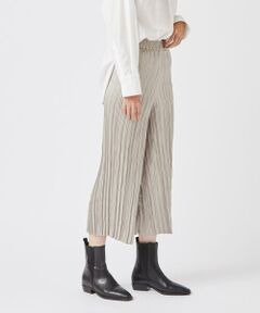 【大きいサイズ】エコレザープリーツパンツ