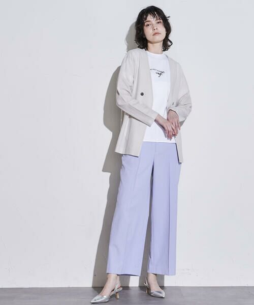 la.f...(大きいサイズ) / ラ・エフ(おおきいサイズ) カットソー | 【大きいサイズ】ラミーオットマンカットソージャケット《手洗い可能》 | 詳細2