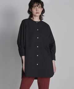 【大きいサイズ】アペスコタイプライターブラウス≪洗濯機で洗える≫