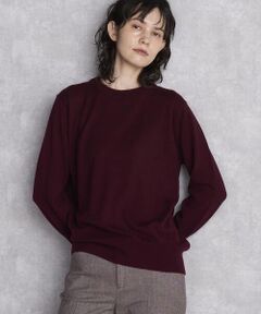 【大きいサイズ】洗えるウールカシミヤニット≪手洗い可能≫