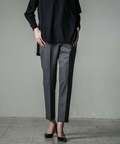 【大きいサイズ】【洗濯機で洗える】異次元の温かさダウンファブリック美脚テーパードパンツ