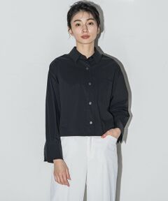 la.f...(大きいサイズ) / ラ・エフ(おおきいサイズ) シャツ・ブラウス | 【大きいサイズ】GENDAI短丈シャツ≪洗濯機で洗える≫