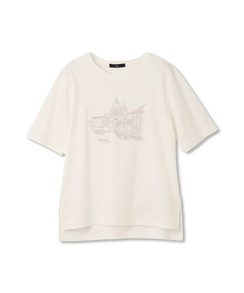 la.f...(大きいサイズ) / ラ・エフ(おおきいサイズ) カットソー | 【大きいサイズ】刺しゅうコンパクトTシャツ≪洗濯機で洗える≫ | 詳細8