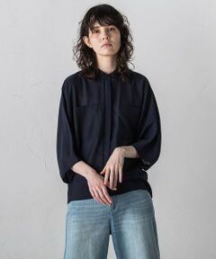 la.f...(大きいサイズ) / ラ・エフ(おおきいサイズ) シャツ・ブラウス | 【大きいサイズ】シアーバンブータンブラーブラウス≪洗濯機で洗える≫