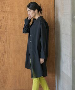 la.f...(大きいサイズ) / ラ・エフ(おおきいサイズ) シャツ・ブラウス | 【大きいサイズ】エアーリップルチュニックシャツ≪洗濯機で洗える/吸水速乾≫