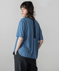 【WEB限定/大きいサイズ】バックリボンカットソー≪洗濯機で洗える≫