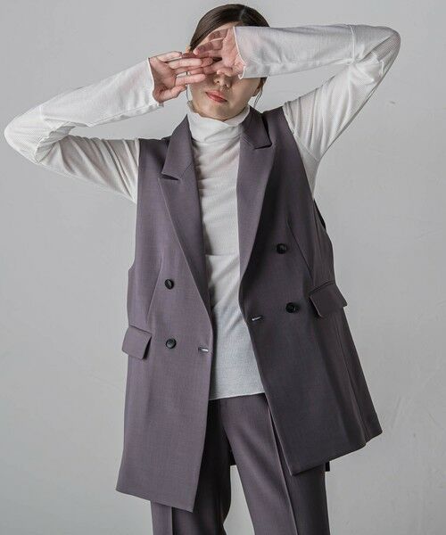 la.f...(大きいサイズ) / ラ・エフ(おおきいサイズ) ダウンジャケット・ベスト | 【大きいサイズ/カタログ掲載】ドライギャバストレッチジレ≪手洗い可能/セットアップ対応≫ | 詳細28