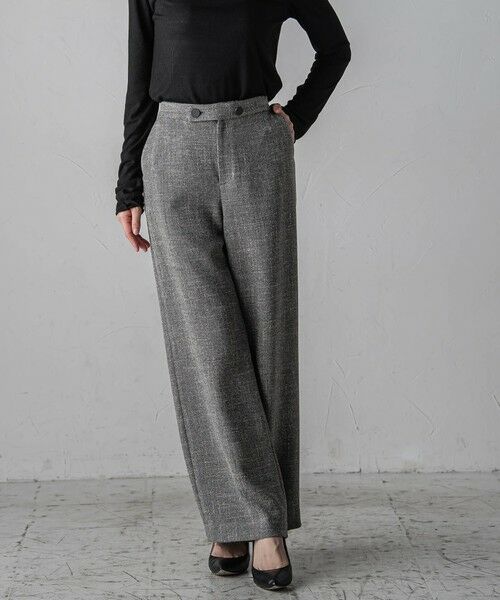 la.f...(大きいサイズ) / ラ・エフ(おおきいサイズ) その他パンツ | 【大きいサイズ】ノンウールツィードパンツ≪洗濯機で洗える/セットアップ対応≫ | 詳細30