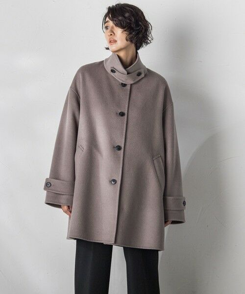 la.f...(大きいサイズ) / ラ・エフ(おおきいサイズ) ダッフルコート | 【大きいサイズ/カタログ掲載】両面シャルムリバーミドル丈コート | 詳細28