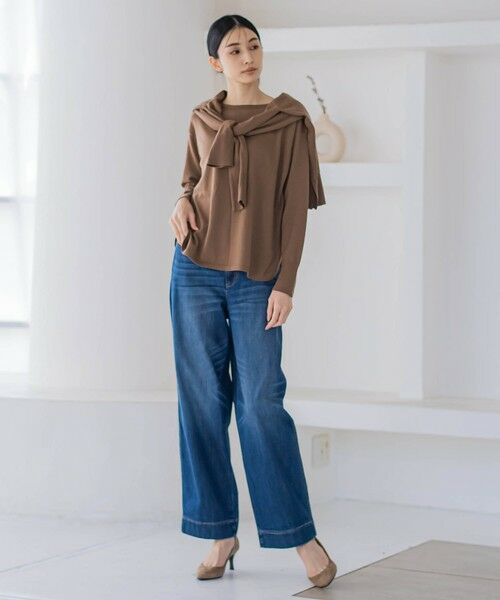 la.f...(大きいサイズ) / ラ・エフ(おおきいサイズ) ニット・セーター | 【大きいサイズ/カタログ掲載】EMPIREクルーネックニットプルオーバー≪手洗い可能≫ | 詳細29