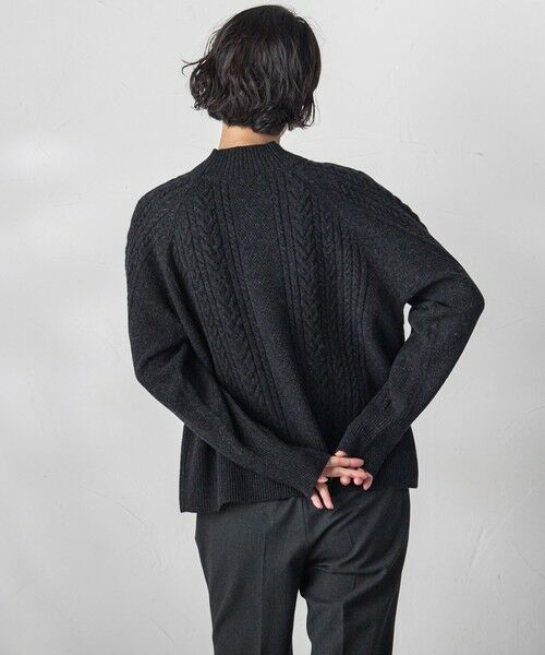 la.f...(大きいサイズ) / ラ・エフ(おおきいサイズ) ニット・セーター | 【大きいサイズ/カタログ掲載】HAMILTONケーブル編みニットプルオーバー≪手洗い可能≫ | 詳細30