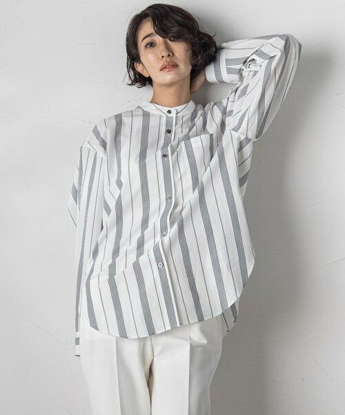 la.f...(大きいサイズ) / ラ・エフ(おおきいサイズ) シャツ・ブラウス | 【大きいサイズ】タイプライターオーバーサイズシャツ≪洗濯機で洗える/速乾性/抗ピリング≫ | 詳細23