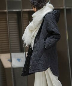 la.f...(大きいサイズ) / ラ・エフ(おおきいサイズ) ダッフルコート | 【大きいサイズ】ピーチタフタキルティングコート≪手洗い可能≫