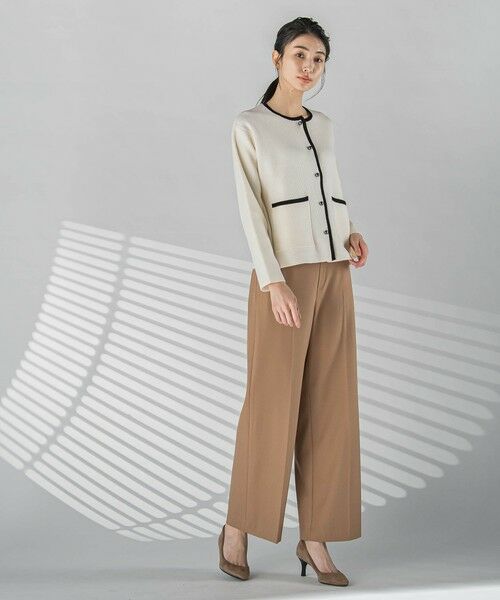 la.f...(大きいサイズ) / ラ・エフ(おおきいサイズ) ニット・セーター | 【大きいサイズ】配色トリムニット≪手洗い可能≫ | 詳細13