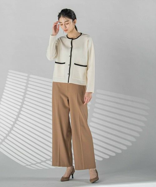 la.f...(大きいサイズ) / ラ・エフ(おおきいサイズ) ニット・セーター | 【大きいサイズ】配色トリムニット≪手洗い可能≫ | 詳細14