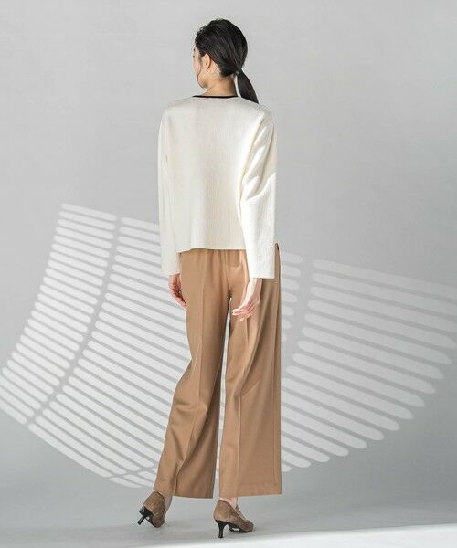 la.f...(大きいサイズ) / ラ・エフ(おおきいサイズ) ニット・セーター | 【大きいサイズ】配色トリムニット≪手洗い可能≫ | 詳細16