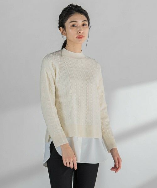 la.f...(大きいサイズ) / ラ・エフ(おおきいサイズ) ニット・セーター | 【大きいサイズ】ケーブルニット | 詳細2