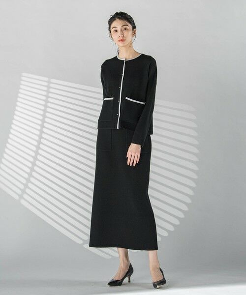 la.f...(大きいサイズ) / ラ・エフ(おおきいサイズ) ミニ・ひざ丈スカート | 【大きいサイズ】配色トリムスカート≪手洗い可能≫ | 詳細13