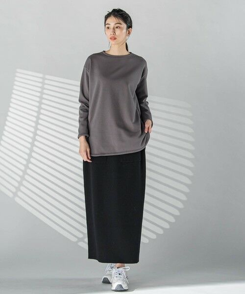 la.f...(大きいサイズ) / ラ・エフ(おおきいサイズ) ミニ・ひざ丈スカート | 【大きいサイズ】配色トリムスカート≪手洗い可能≫ | 詳細4