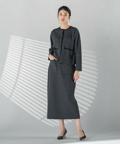 la.f...(大きいサイズ) / ラ・エフ(おおきいサイズ) ミニ・ひざ丈スカート | 【大きいサイズ】配色トリムスカート≪手洗い可能≫ | 詳細20