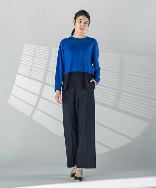 la.f...(大きいサイズ) / ラ・エフ(おおきいサイズ) ニット・セーター | 【大きいサイズ】バイカラーニット≪手洗い可能≫ | 詳細7