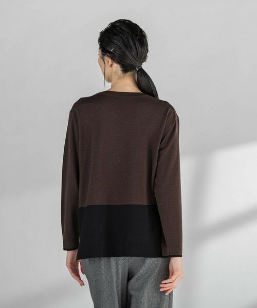 la.f...(大きいサイズ) / ラ・エフ(おおきいサイズ) ニット・セーター | 【大きいサイズ】バイカラーニット≪手洗い可能≫ | 詳細16