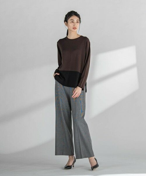 la.f...(大きいサイズ) / ラ・エフ(おおきいサイズ) ニット・セーター | 【大きいサイズ】バイカラーニット≪手洗い可能≫ | 詳細17