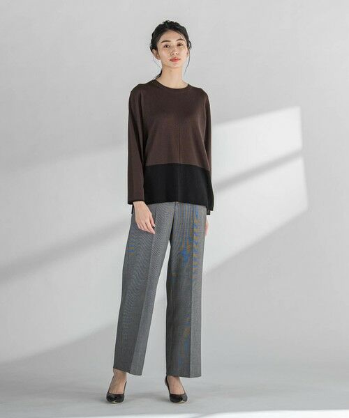 la.f...(大きいサイズ) / ラ・エフ(おおきいサイズ) ニット・セーター | 【大きいサイズ】バイカラーニット≪手洗い可能≫ | 詳細18