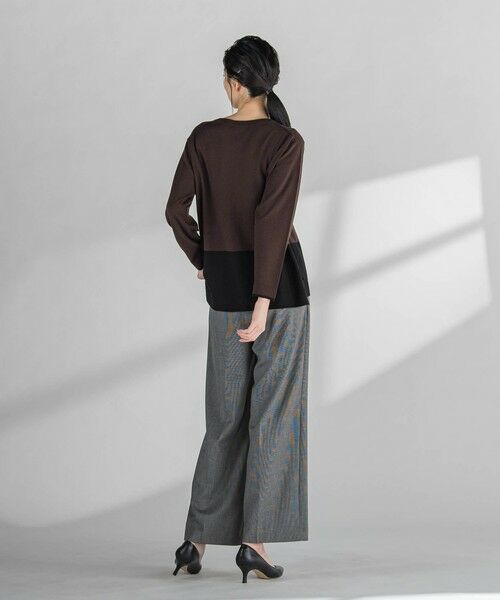 la.f...(大きいサイズ) / ラ・エフ(おおきいサイズ) ニット・セーター | 【大きいサイズ】バイカラーニット≪手洗い可能≫ | 詳細20