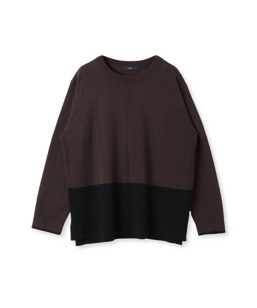 la.f...(大きいサイズ) / ラ・エフ(おおきいサイズ) ニット・セーター | 【大きいサイズ】バイカラーニット≪手洗い可能≫ | 詳細11