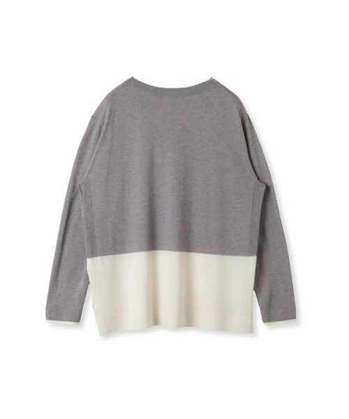 la.f...(大きいサイズ) / ラ・エフ(おおきいサイズ) ニット・セーター | 【大きいサイズ】バイカラーニット≪手洗い可能≫ | 詳細27
