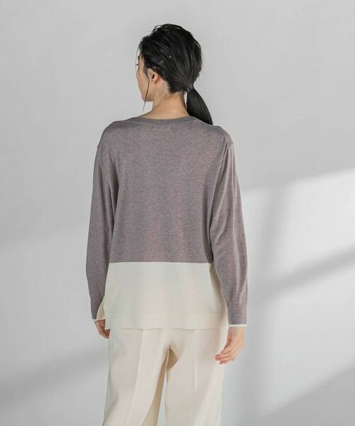 la.f...(大きいサイズ) / ラ・エフ(おおきいサイズ) ニット・セーター | 【大きいサイズ】バイカラーニット≪手洗い可能≫ | 詳細29