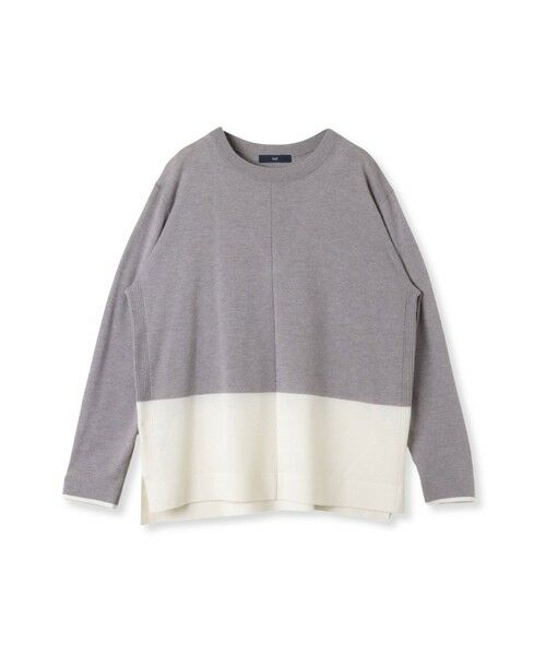 la.f...(大きいサイズ) / ラ・エフ(おおきいサイズ) ニット・セーター | 【大きいサイズ】バイカラーニット≪手洗い可能≫ | 詳細22