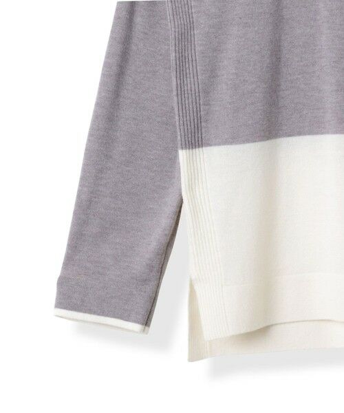 la.f...(大きいサイズ) / ラ・エフ(おおきいサイズ) ニット・セーター | 【大きいサイズ】バイカラーニット≪手洗い可能≫ | 詳細26