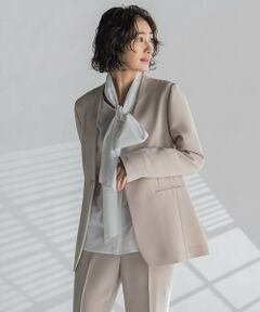 la.f...(大きいサイズ) / ラ・エフ(おおきいサイズ) テーラードジャケット | 【大きいサイズ】ダブルクロスジャケット≪手洗い可能≫