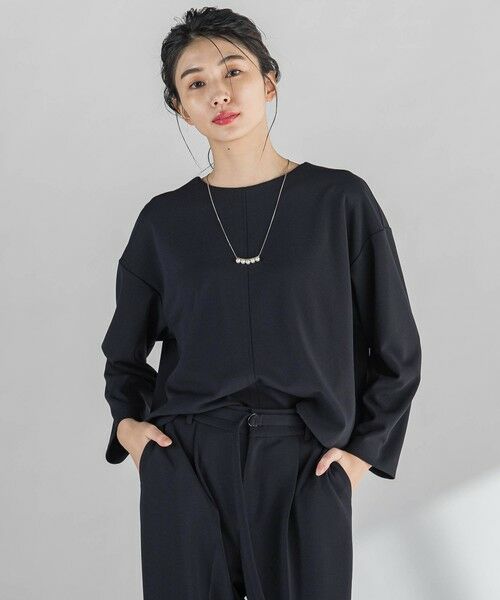 la.f...(大きいサイズ) / ラ・エフ(おおきいサイズ) カットソー | 【大きいサイズ】パーフェクトジャージカットソー≪洗濯機で洗える≫ | 詳細1