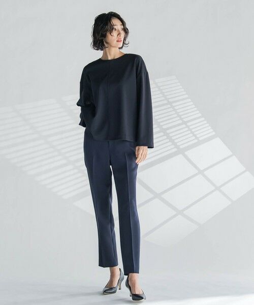 la.f...(大きいサイズ) / ラ・エフ(おおきいサイズ) カットソー | 【大きいサイズ】パーフェクトジャージカットソー≪洗濯機で洗える≫ | 詳細13