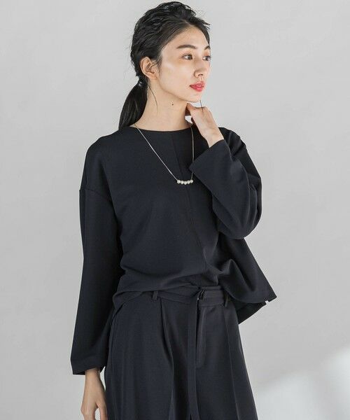 la.f...(大きいサイズ) / ラ・エフ(おおきいサイズ) カットソー | 【大きいサイズ】パーフェクトジャージカットソー≪洗濯機で洗える≫ | 詳細2