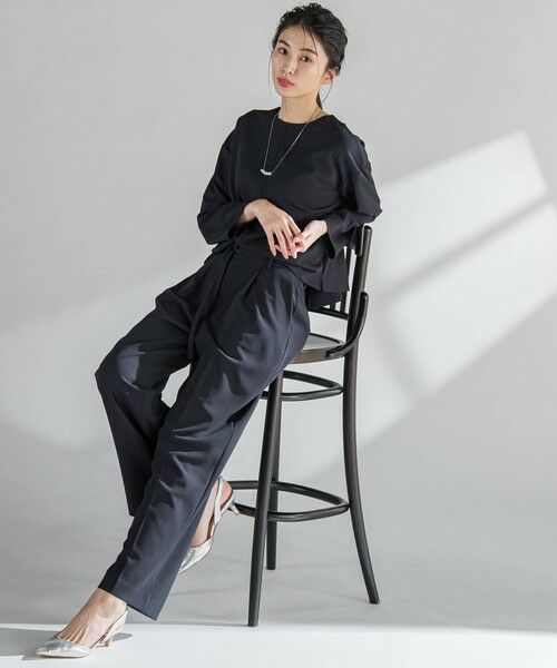 la.f...(大きいサイズ) / ラ・エフ(おおきいサイズ) カットソー | 【大きいサイズ】パーフェクトジャージカットソー≪洗濯機で洗える≫ | 詳細7