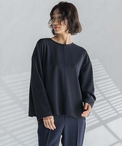 la.f...(大きいサイズ) / ラ・エフ(おおきいサイズ) カットソー | 【大きいサイズ】パーフェクトジャージカットソー≪洗濯機で洗える≫ | 詳細9