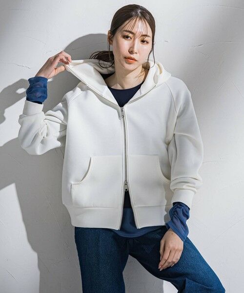 la.f...(大きいサイズ) / ラ・エフ(おおきいサイズ) カットソー | 【大きいサイズ】ダブルジップパーカー≪洗濯機で洗える≫ | 詳細1