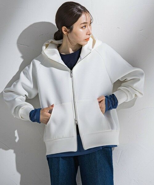 la.f...(大きいサイズ) / ラ・エフ(おおきいサイズ) カットソー | 【大きいサイズ】ダブルジップパーカー≪洗濯機で洗える≫ | 詳細3