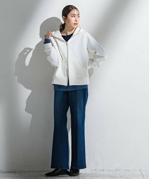 la.f...(大きいサイズ) / ラ・エフ(おおきいサイズ) カットソー | 【大きいサイズ】ダブルジップパーカー≪洗濯機で洗える≫ | 詳細5