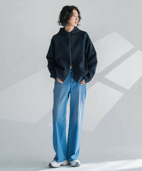 la.f...(大きいサイズ) / ラ・エフ(おおきいサイズ) カットソー | 【大きいサイズ】ダブルジップパーカー≪洗濯機で洗える≫ | 詳細21