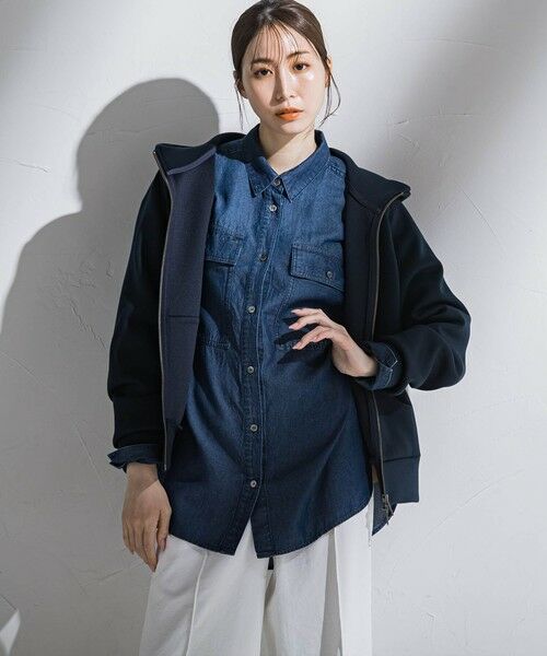 la.f...(大きいサイズ) / ラ・エフ(おおきいサイズ) カットソー | 【大きいサイズ】ダブルジップパーカー≪洗濯機で洗える≫ | 詳細24