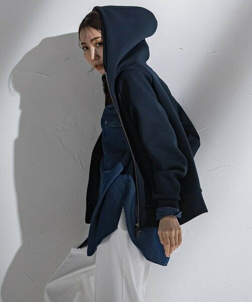 la.f...(大きいサイズ) / ラ・エフ(おおきいサイズ) カットソー | 【大きいサイズ】ダブルジップパーカー≪洗濯機で洗える≫ | 詳細27