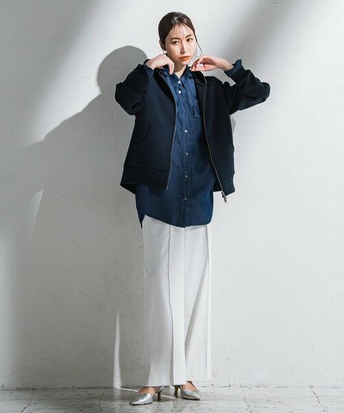 la.f...(大きいサイズ) / ラ・エフ(おおきいサイズ) カットソー | 【大きいサイズ】ダブルジップパーカー≪洗濯機で洗える≫ | 詳細29