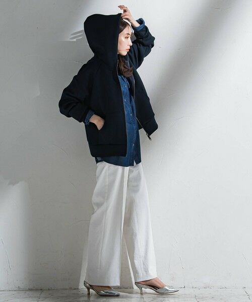 la.f...(大きいサイズ) / ラ・エフ(おおきいサイズ) カットソー | 【大きいサイズ】ダブルジップパーカー≪洗濯機で洗える≫ | 詳細30