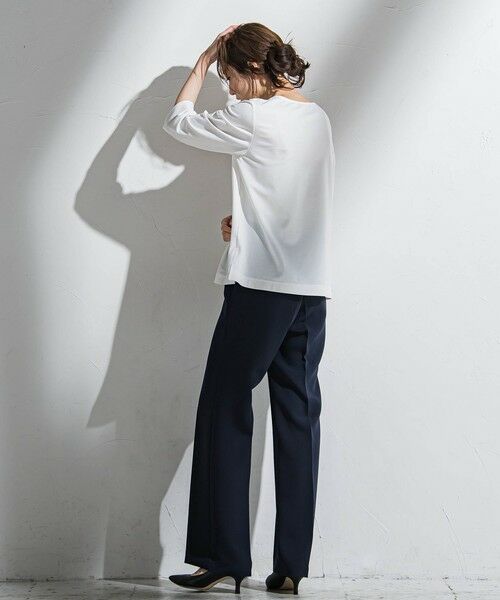 la.f...(大きいサイズ) / ラ・エフ(おおきいサイズ) その他パンツ | 【大きいサイズ】ダブルクロステーパードパンツ≪洗濯機で洗える≫ | 詳細2